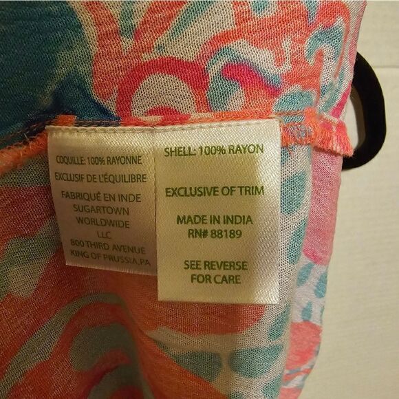 LILLY PULITZER Roxi Dress Coral Reef Print - Size XS - Picture 8 of 8